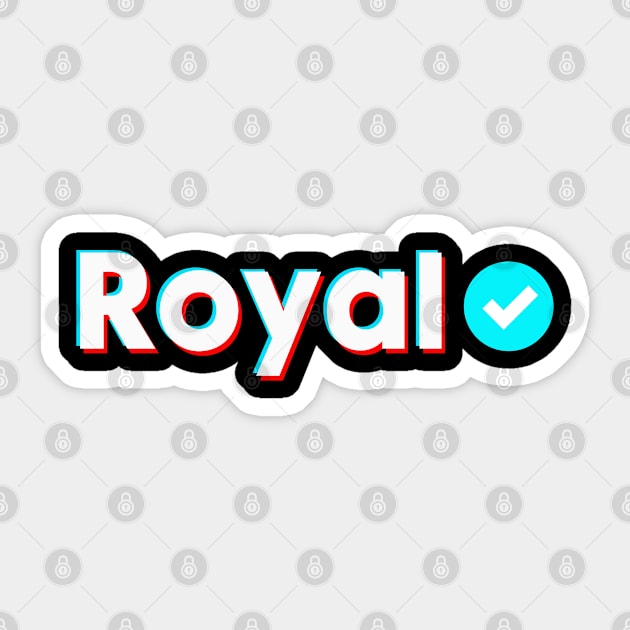 Royal Name Verify Blue Check Royal Name Gift Sticker by Aprilgirls